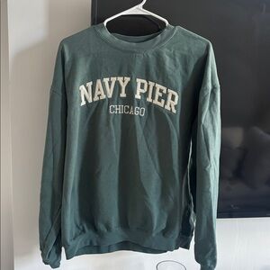 Green Navy Pier Chicago Sweatshirt